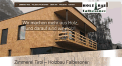 Desktop Screenshot of falbesoner-holzbau.at